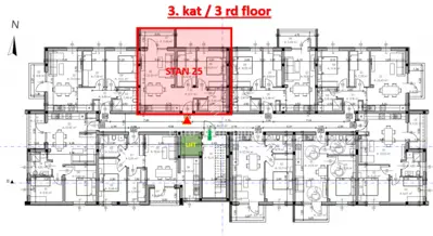 Stan u Puli, Centar - 2 spavaće sobe, balkon - 15