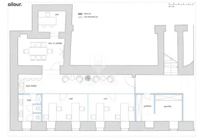 Commercial space 83 m², Donji grad - high ceilings - 4