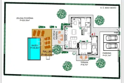 Villa 145 m², Frata near Poreč, heated pool and garden - 11