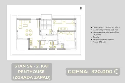 Apartment for sale in Brodarica, 90 m² - 5