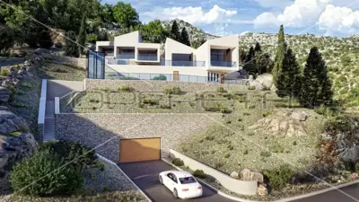 Luksuzna vila modernog dizajna prvi red do mora, Starigrad Paklenica, 450 m² - 2