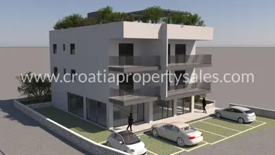 Stan 54 m², Okrug kod Trogira, 350 m od mora - 2
