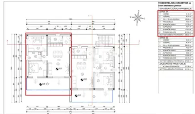 Wohnung 89 m², Novigrad - Garten 130 m² und überdachte Terrasse - 22