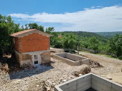 Dvije kamene kuće s pogledom na more - okolica Labina - 6