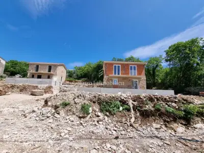 Dvije kamene kuće s pogledom na more - okolica Labina