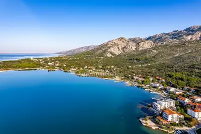 Building plot 1,000 m², Seline - first row to the sea - 2