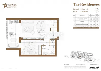 Wohnung in Tar, Neubau und ruhige Lage - 2