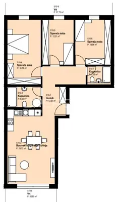 Stan 104,81 m², Žitnjak - 4 sobe, 2 vrta - 13