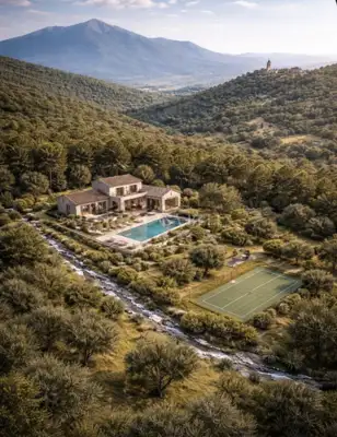 Zemljište 58.000 m², Pićan - pogled na Učku i povijesni potoci