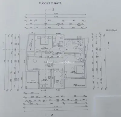Stan 2. kat, Medulin - 3 spavaće sobe i 2 balkona - 3
