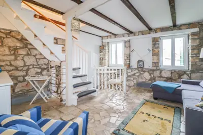 Steinhaus in Rovinj, Zentrum, Terrasse mit Blick - 17