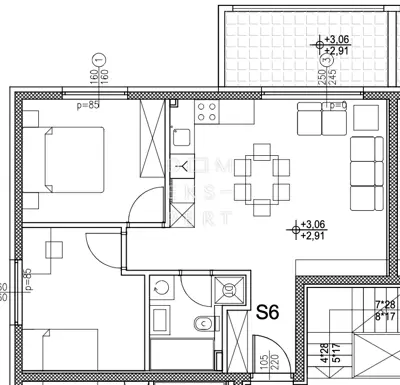Kraljevečki Novaki, Neubau, 3-Zimmer-Wohnung im ersten Stock, 60 m² - 14