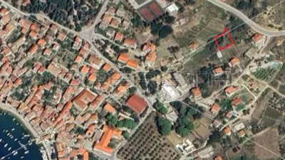 Građevinsko zemljište 589 m², Komiža centar, pogled na more - 2
