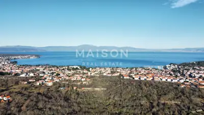 Building plot 1,304 m², Malinska - quiet location