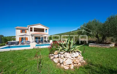 Luxury modern house with pool and panoramic views - Istria, surroundings of Labin