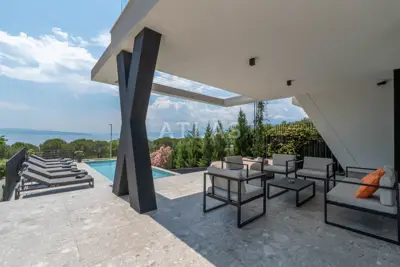 Kostrena | luxuriöses Haus mit Pool in erster Reihe zum Meer - 14