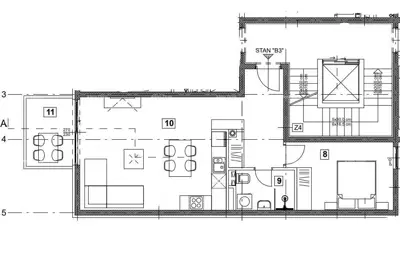1-Zimmer-Wohnung B3 im 3. Stock mit DACHTERRASSE, Vabriga! - 3