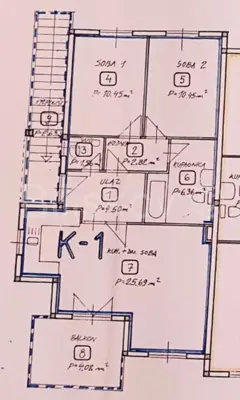Stan 90 m², Pakoštane, pogled na more i Vransko jezero - 14