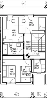 Centar, Kuća u nizu (dvoetažni stan), 115 m² - 9
