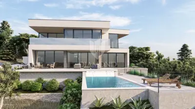Vila 366 m², Otok Krk - panoramski pogled na more