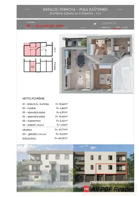 Stan 60 m², Kaštanjer Pula - blizu centra i mora - 6