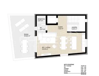 Wohnung zum Kauf in Knežija, 133 m² - 2