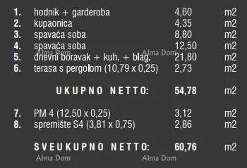 Stan, Štinjan, Pula - 2. kat, 2 spavaće sobe, terasa - 16
