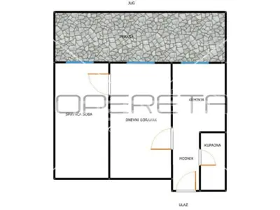 Wohnung 48 m², Centar, Đorđićeva ulica - Terrasse 25 m² - 10