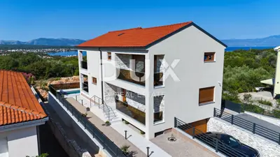 Villa 280 m², Malinska na Krku - beheizter Pool und Meerblick - 13