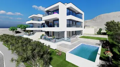 Stara Novalja - new apartment with three terraces, first row to the sea - 2