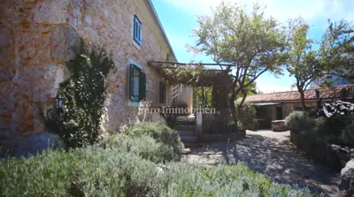 Stone houses with pool, Dobrinj and surroundings - yard and terrace - 2