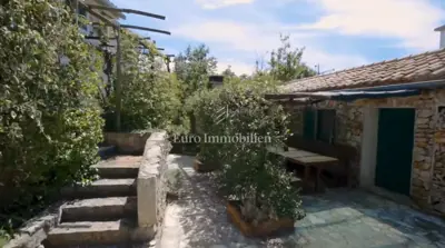 Stone houses with pool, Dobrinj and surroundings - yard and terrace - 4