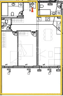 Apartment 92 m², Okrug Gornji, sea view and loggia 30 m² - 13