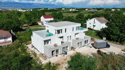 Apartment 148 m², Privlaka - 110 m from the beach, roof terrace - 2