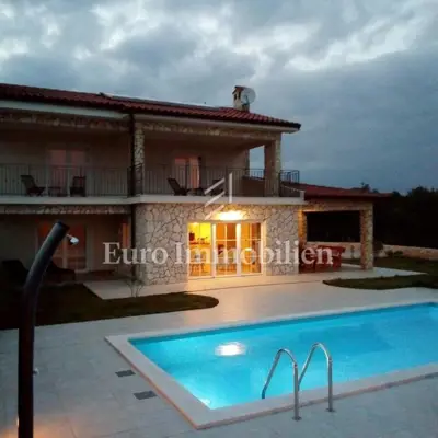 Villa 250 m², Uvala Soline - panoramski pogled na more - 14