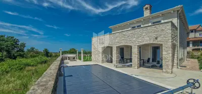 Vila 337 m², Brtonigla - bazen i pogled na more - 19
