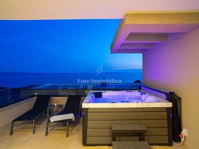Villa 216 m², Veliko Brdo - bazen i pogled na more - 19