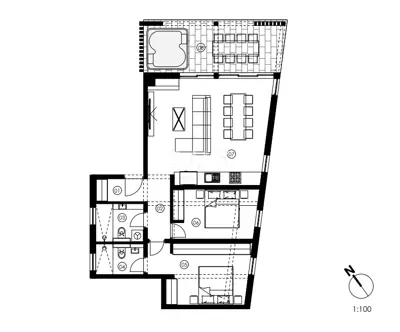 Wohnung 90,63 m², Jezera na Murteru - 2 Schlafzimmer und Terrasse - 2