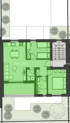 Apartment in Štinjan, 2nd floor, balcony and 1 parking space - 15