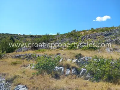 Kamene kuće 973 m², Otok Brač - ruševine s pogledom na more - 3