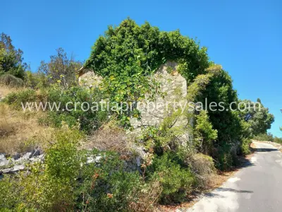 Kamene kuće 973 m², Otok Brač - ruševine s pogledom na more - 6