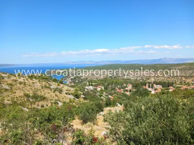 Kamene kuće 973 m², Otok Brač - ruševine s pogledom na more - 4