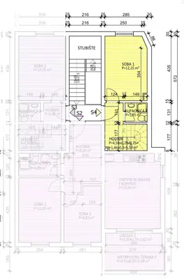 Grad Krk, 2-room apartment, 72.89 m², sea view - 16