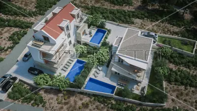 Stan s bazenom i vrtom u Stivašnici, 260,40 m²