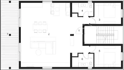 Dvosobni stan 2.3 u urbanoj vili, novogradnja, 126.89 m², Okrug Gornji, Čiovo, T - 14