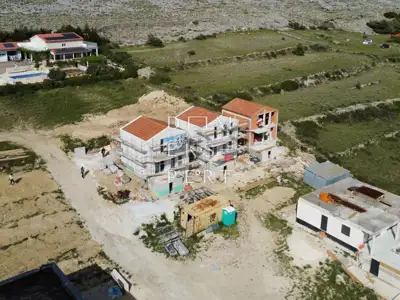Vlašići, Two-storey apartment (terraced house) with pool and sea view - 19