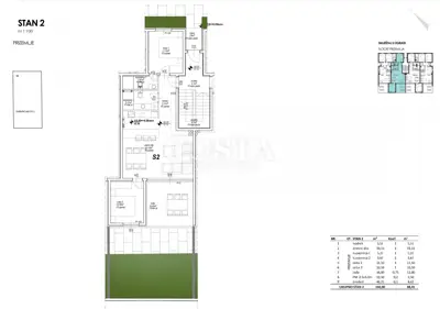 ZADAR, PRIVLAKA - Stan s vrtom u izgradnji 100 m od mora S2 - 21