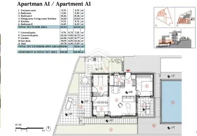 PRIMOŠTEN – Ekskluzivni moderni apartman s bazenom P1/A1 - 4