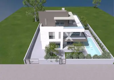 ZADAR, ZATON - Luxushaus mit Pool, Meerblick und nur 200 m vom Strand entfernt