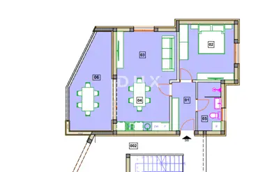 Wohnung 61,6 m², Vodice - 2 Zimmer, überdachte Terrasse - 7